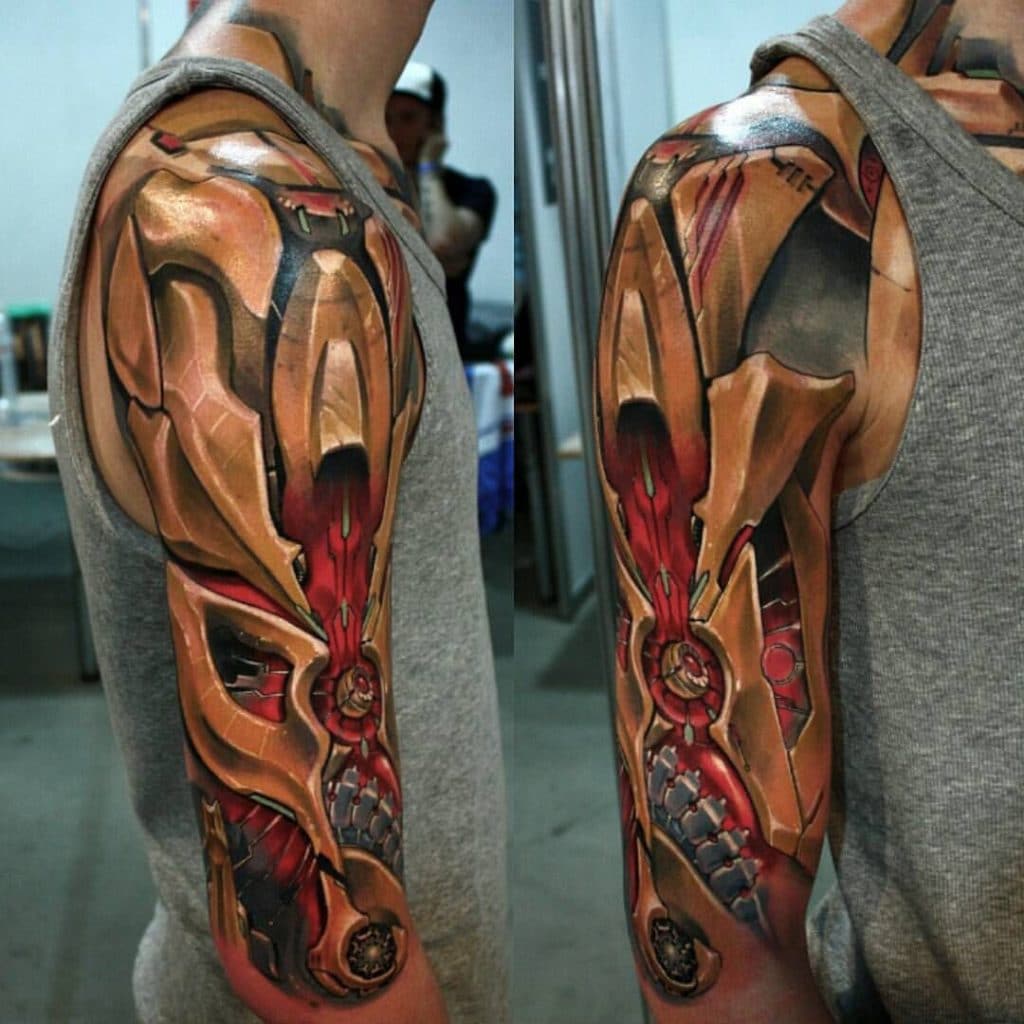 Robot arm tattoo6