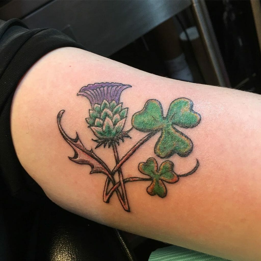 Shamrock tattoos with names