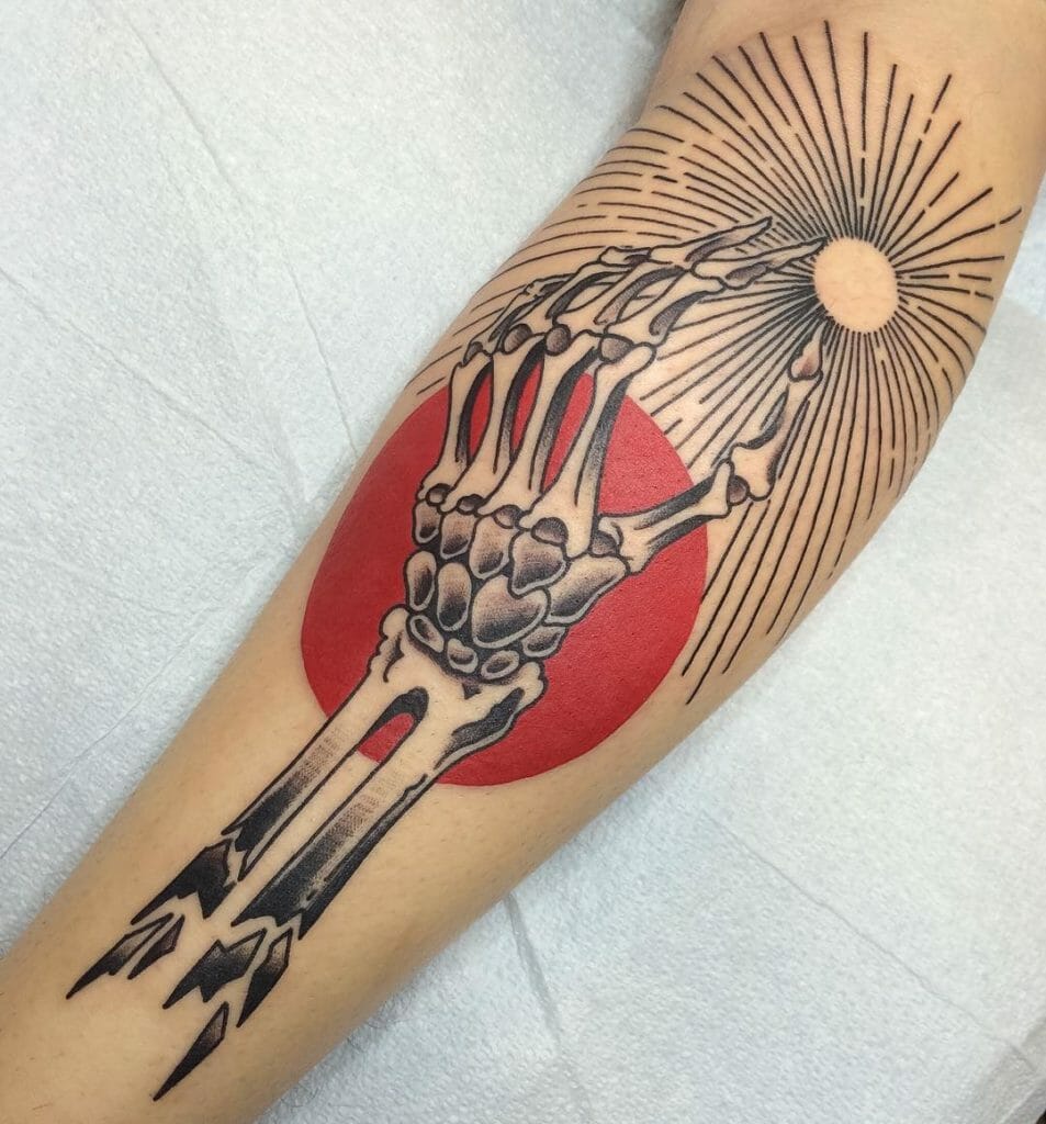 Skeleton hand tattoo3