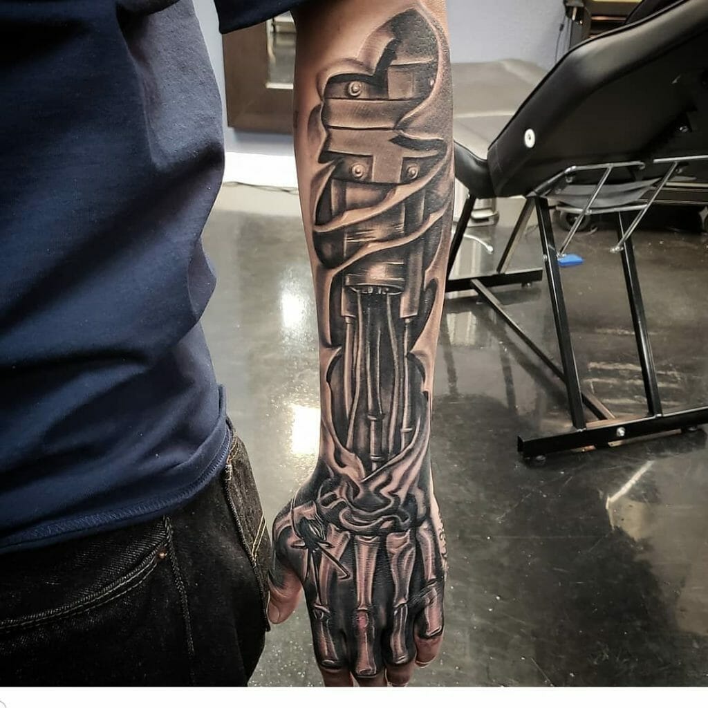 Skeleton hand tattoo6