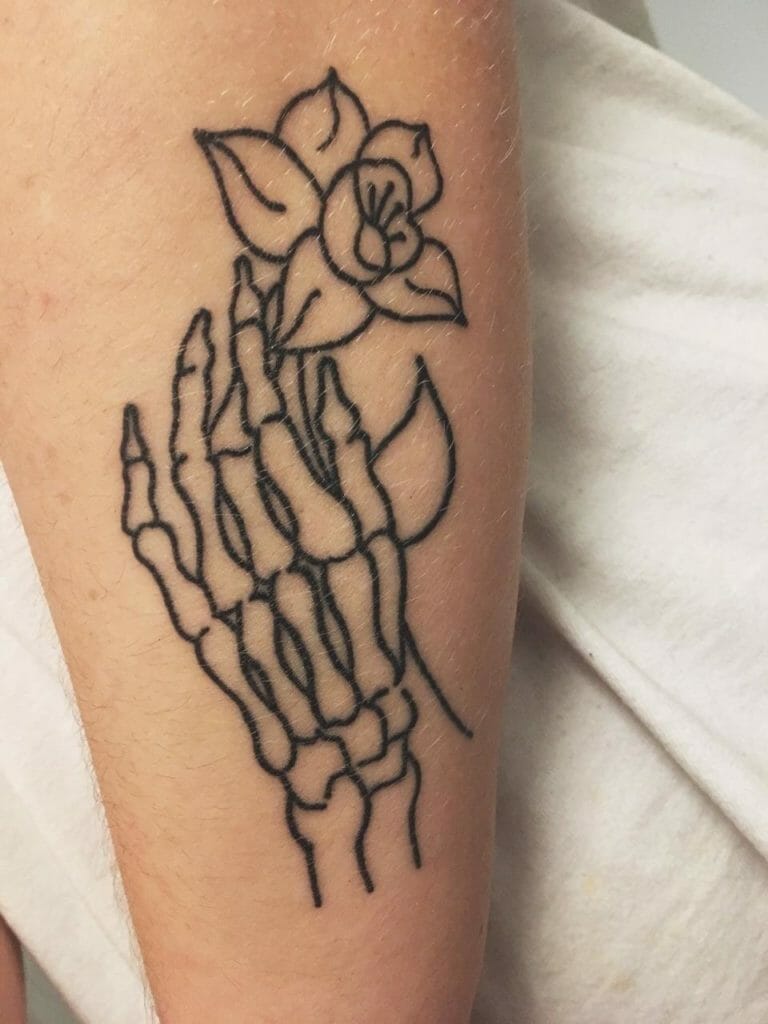 Skeleton hand tattoo9