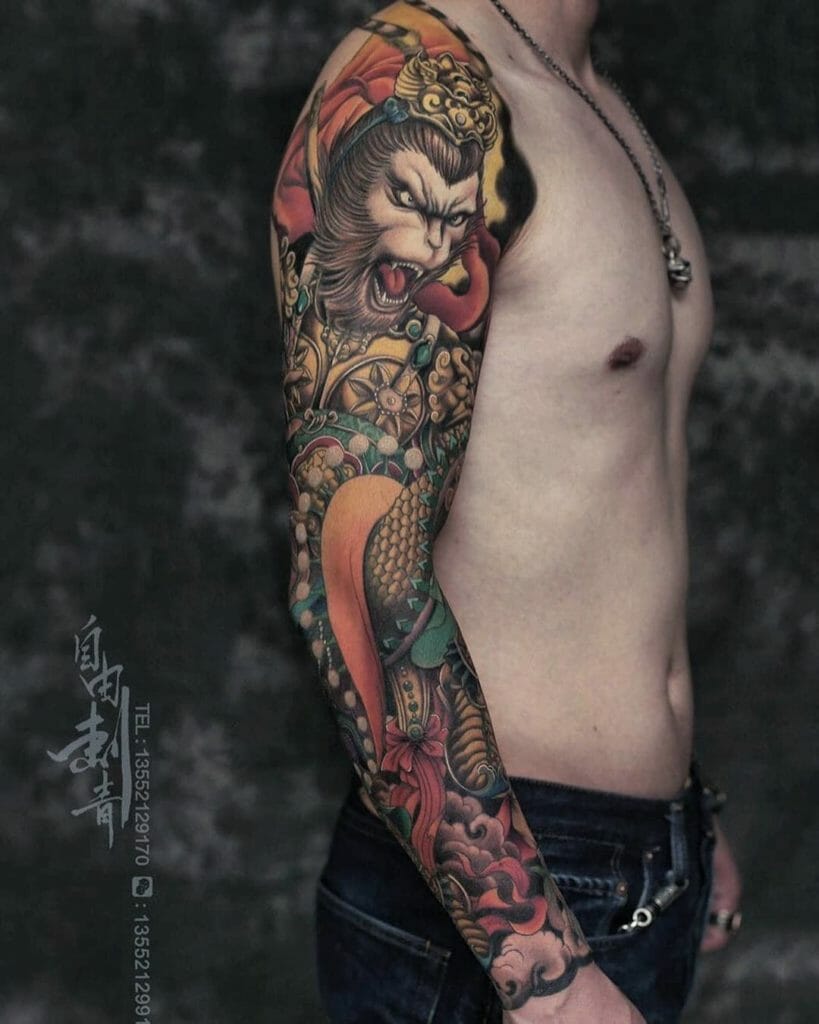101 Amazing Monkey King Tattoo Designs You Need To See! - Outsons