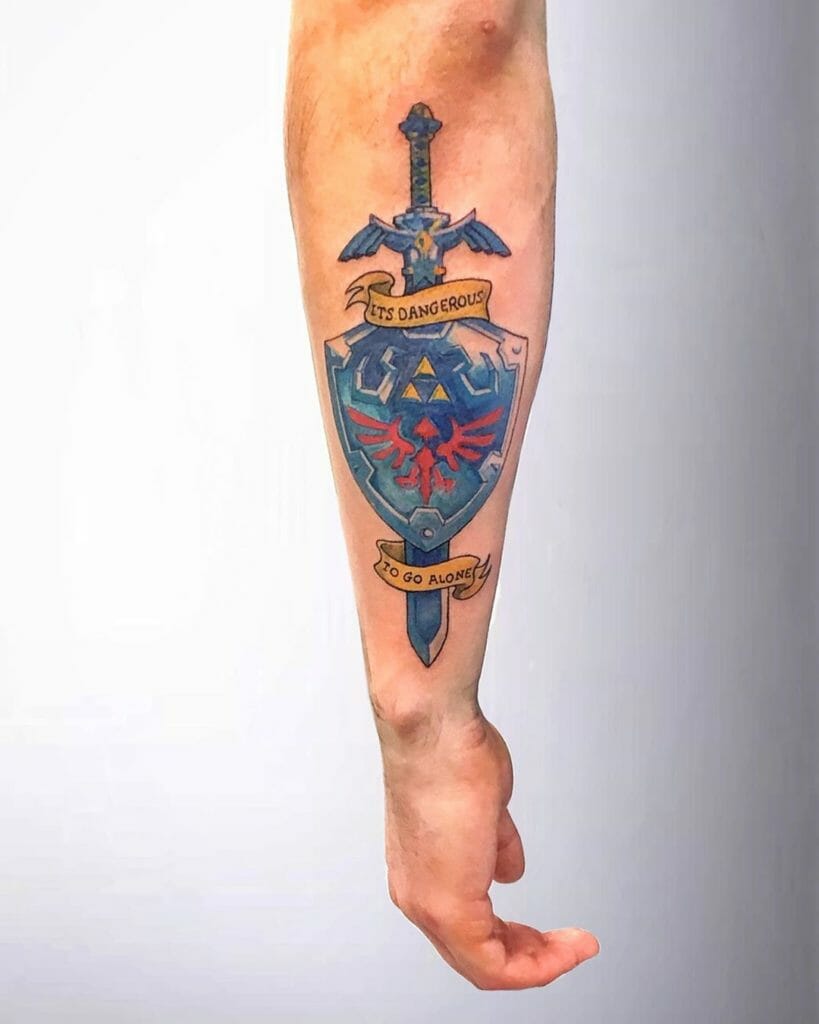 Viking shield tattoo