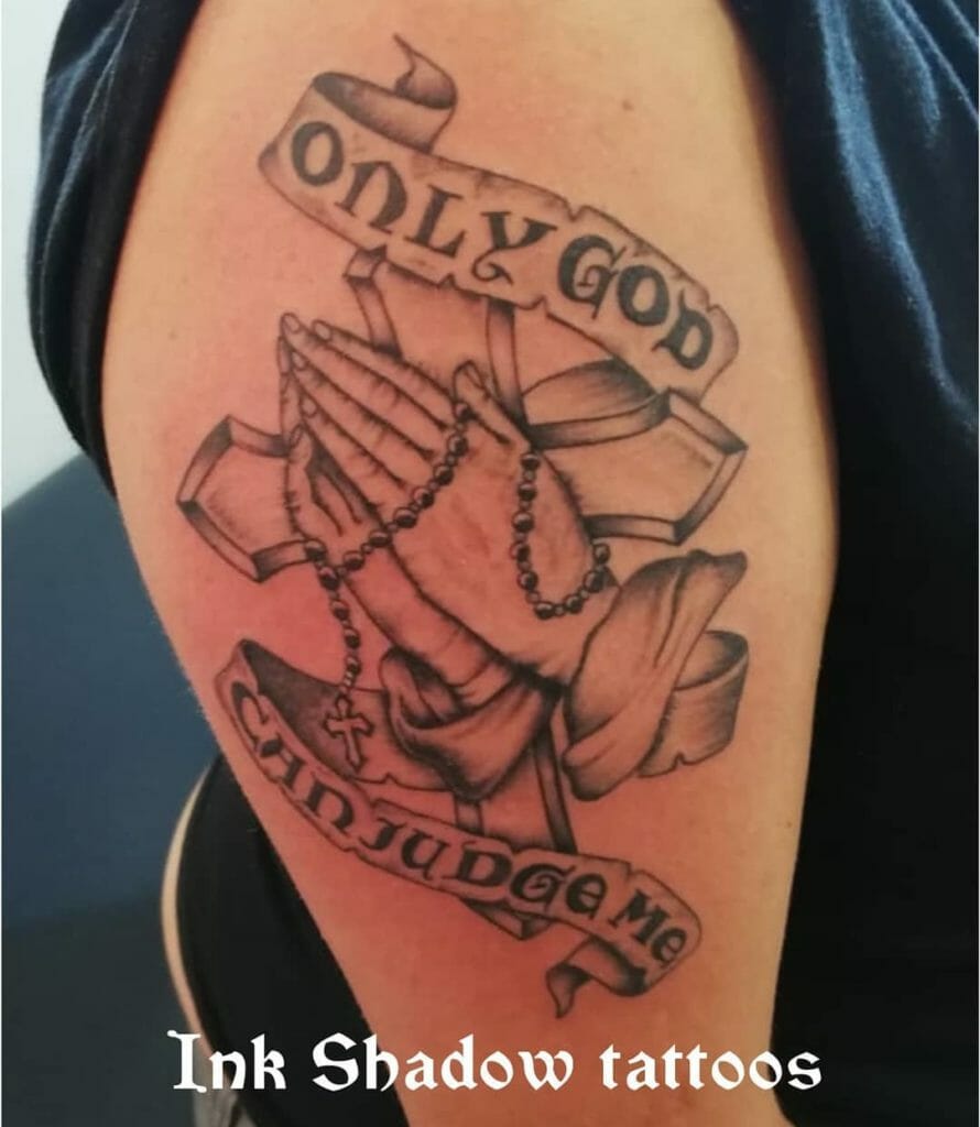 only god can judge me tattoo
