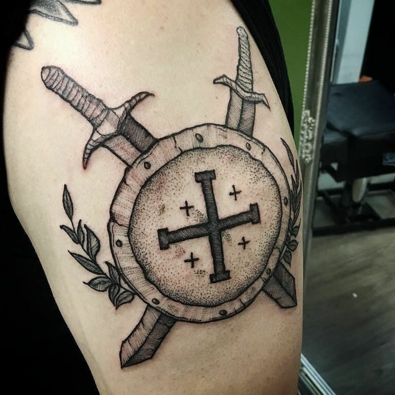 shield tattoo