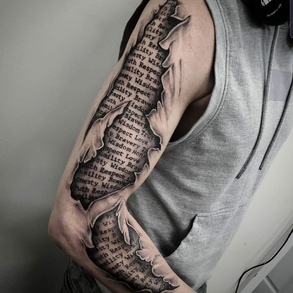 101 Amazing Ripped Skin Tattoo Ideas That Will Blow Your Mind