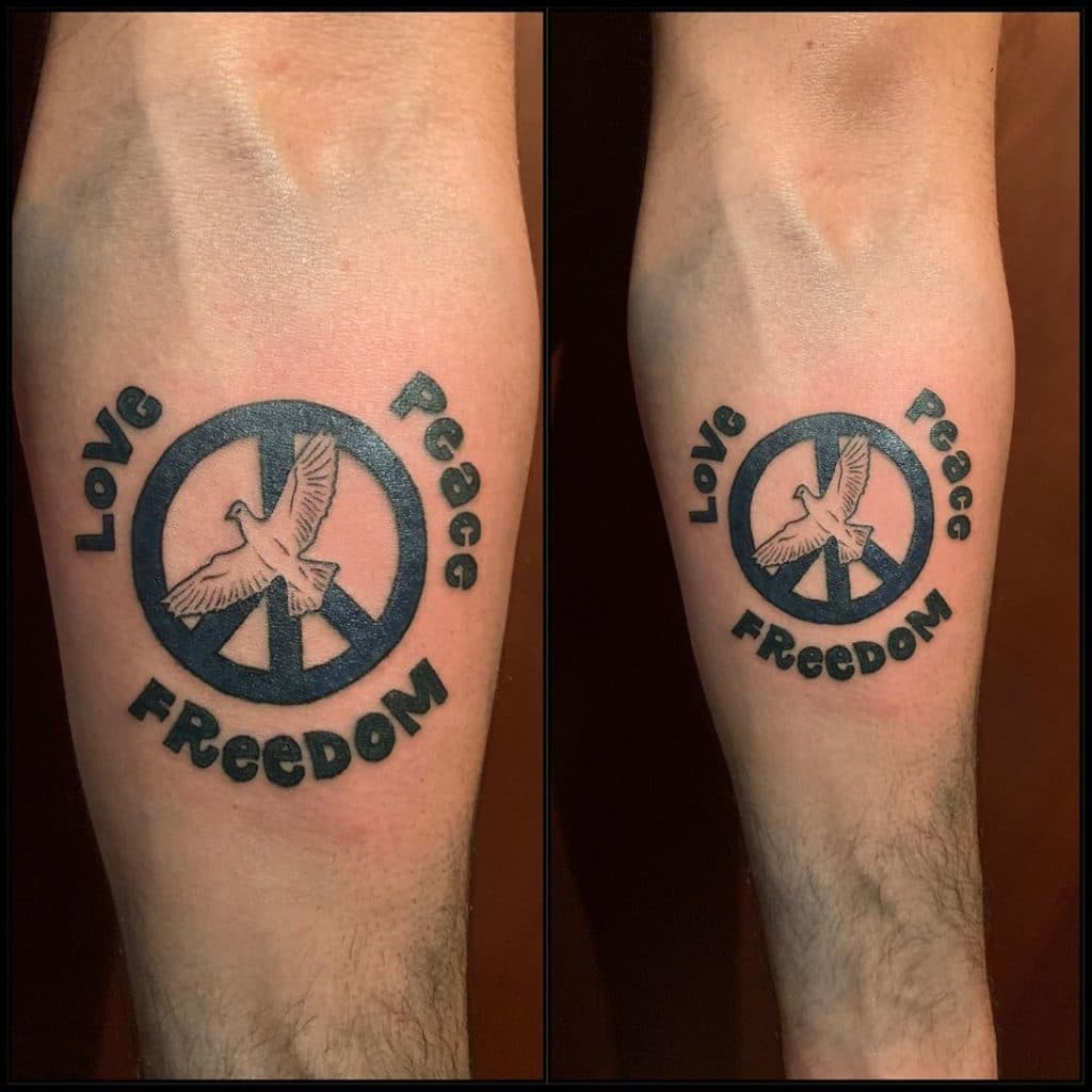 Peace symbol on hand Divine Tattoo Rajkot ☎️ 8153995995 . . . . #peace  #peacemaker #peacetattoo #peaceful #peacetattoos #moj #rajkot… | Instagram