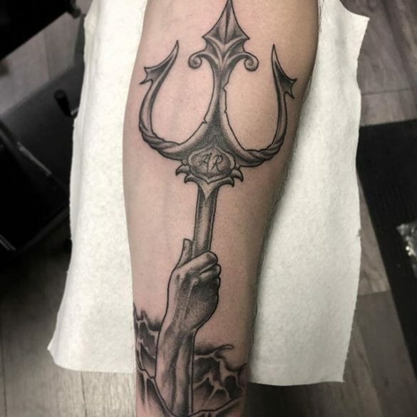 101 Amazing Trident Tattoos For 2024!