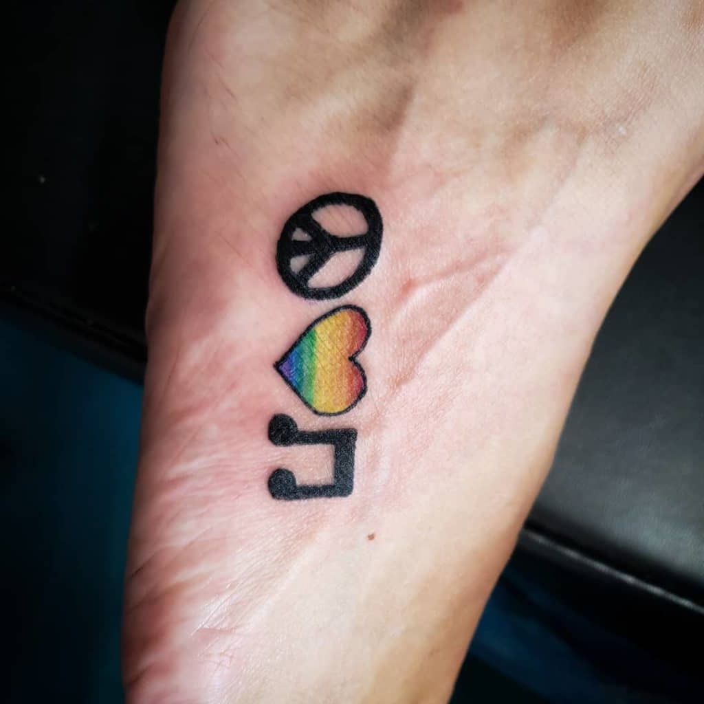 peace tattoo