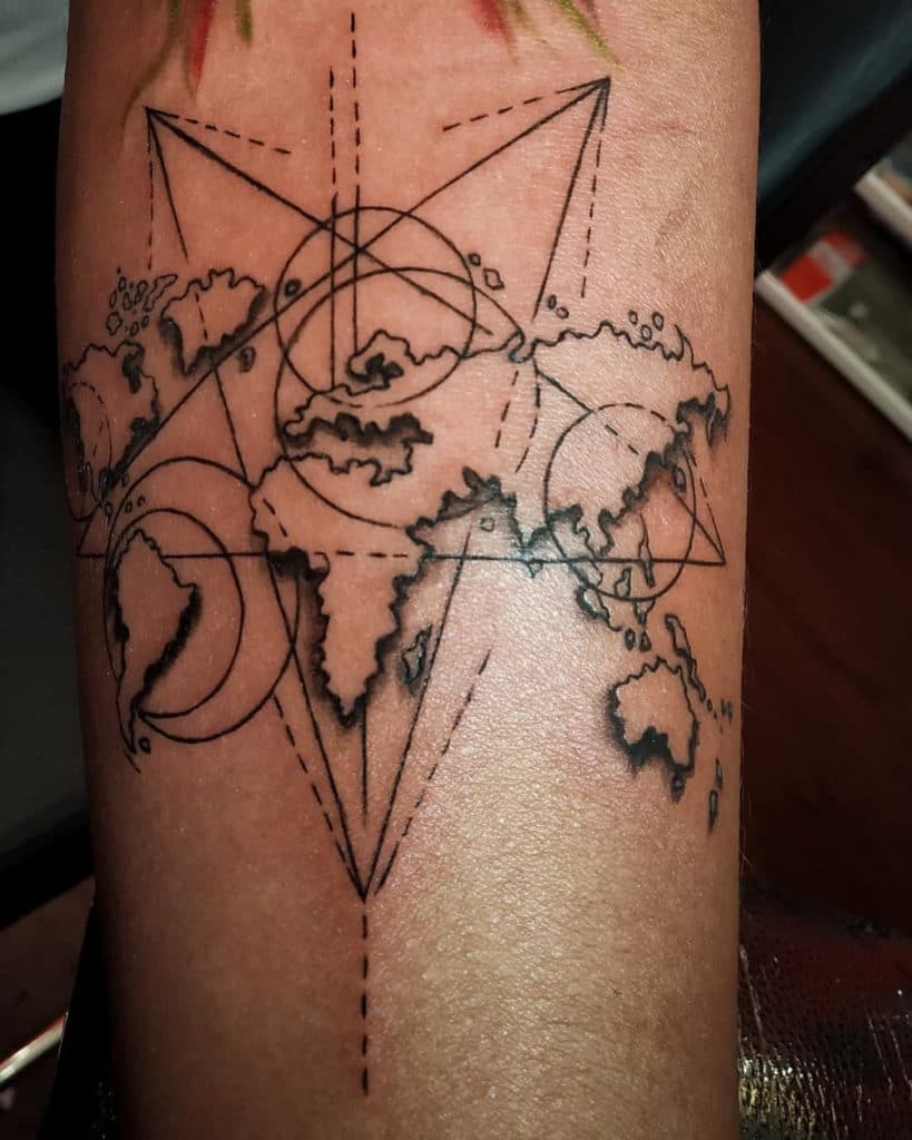 pentagram tattoo