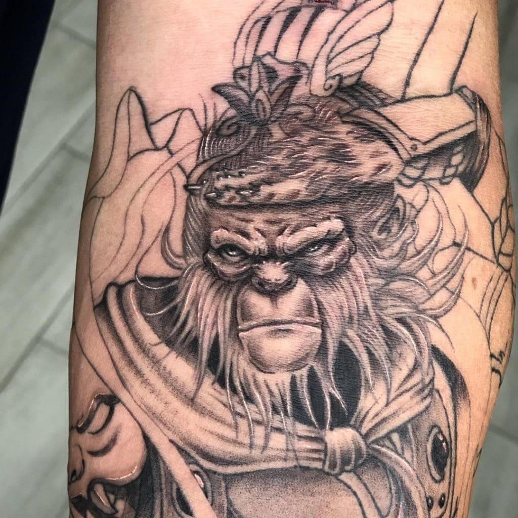 monkey king tattoo
