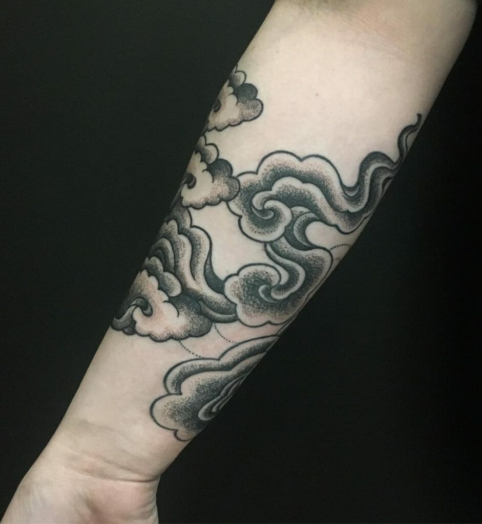 japanese clouds tattoo
