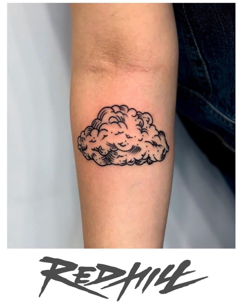 japanese clouds tattoo