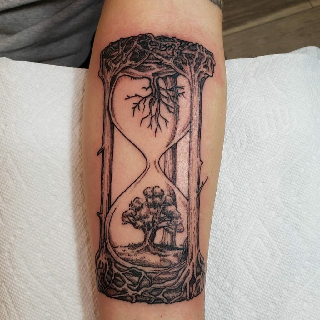 hourglass tattoo