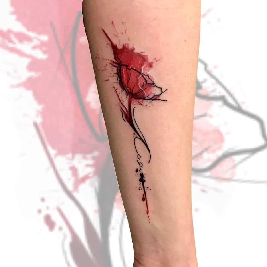 poppy tattoo