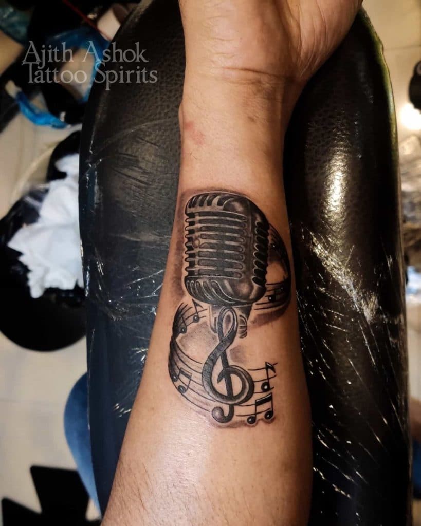 music tattoos