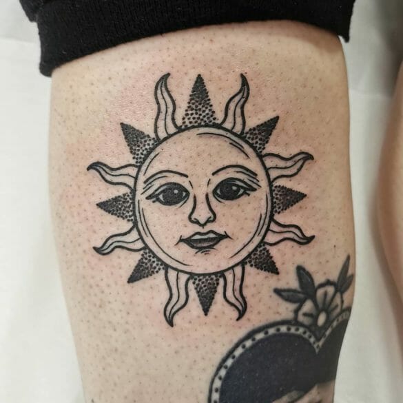 10 Latest Sun Tattoos For 2024!