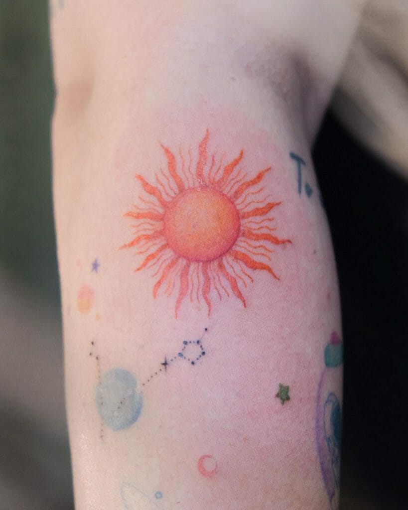sun tattoo