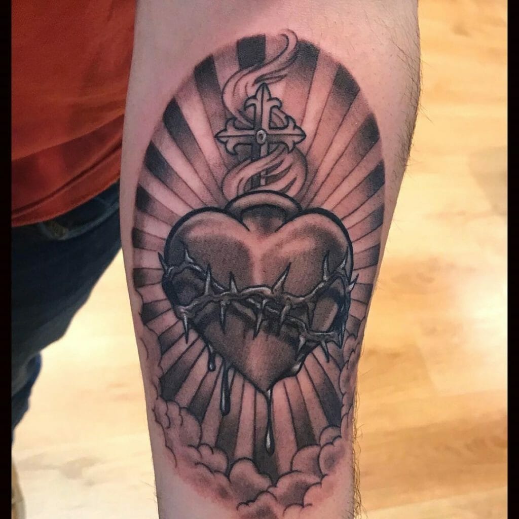 sacred heart tattoo