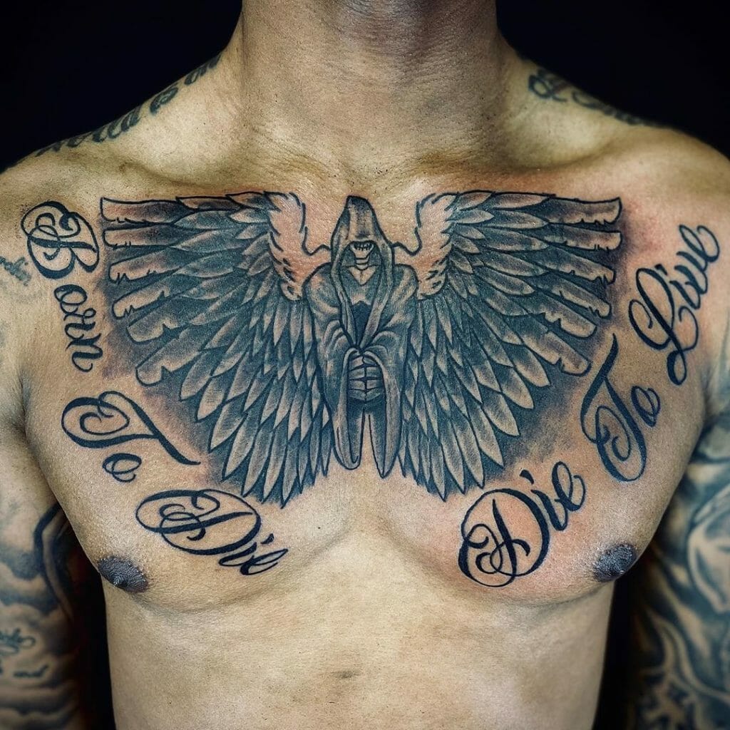 101 Amazing Chest Word Tattoo Ideas That Will Blow Your Mind! Outsons Men's Fashion Tips And