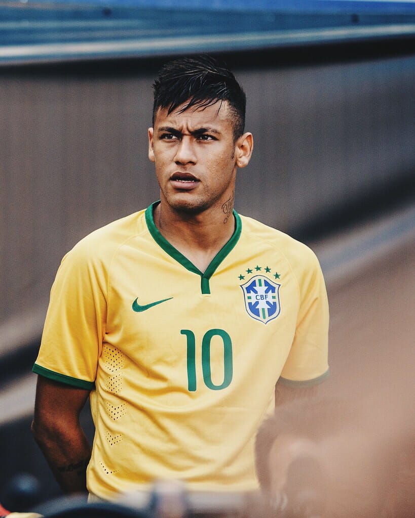 Styled Back Neymar Haircut