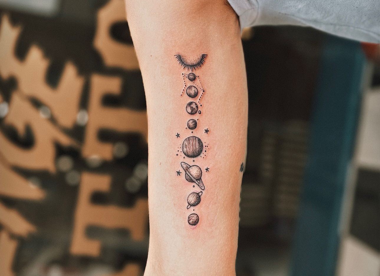 Solar System by Kristin Lackovik at Timeless Tattoo in ATL  Design by  bfjstudio  rtattoo