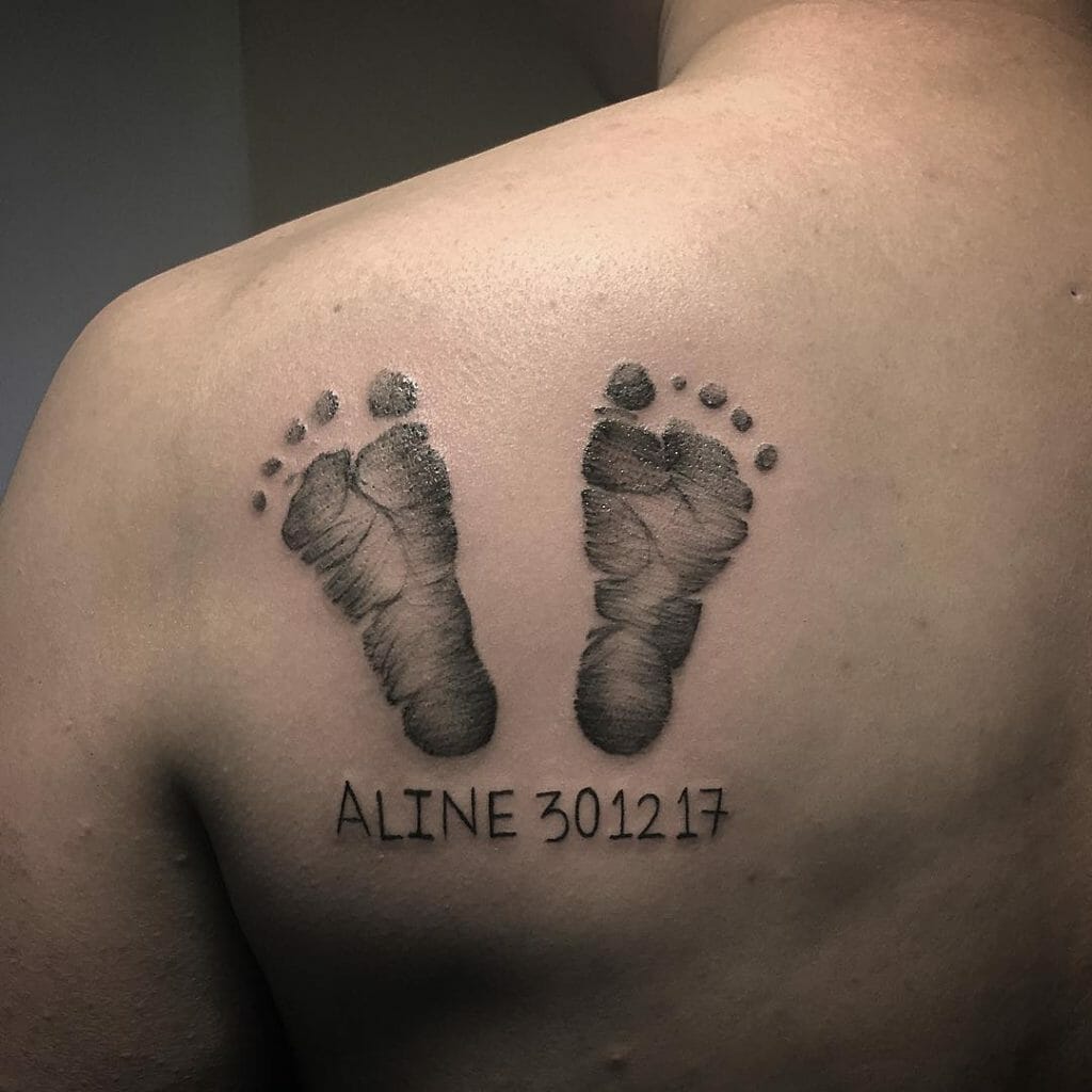 Baby footprint tattoo