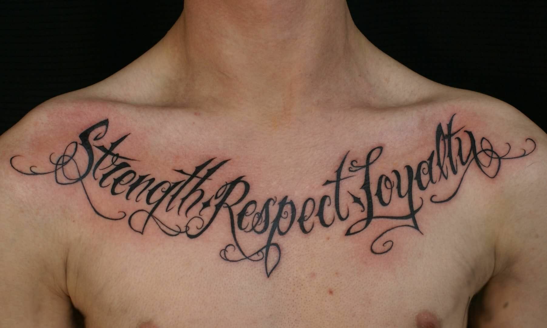 101 Amazing Chest Word Tattoo Ideas That Will Blow Your Mind! - Outsons