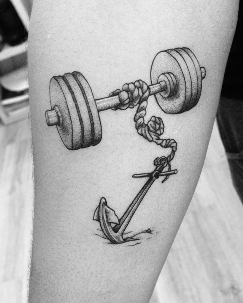 Dumbble tattoo designs     workout dumbbletattoo  tattoo muscleman salud crossfit gym beast bodytrainner  Instagram