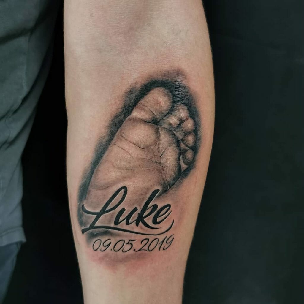 Footprints tattoo