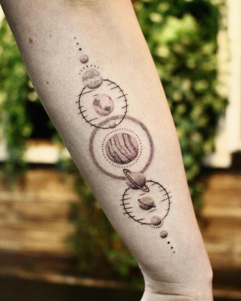 Simple space tattoos
