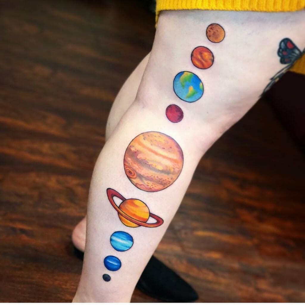 Solar system tattoo9