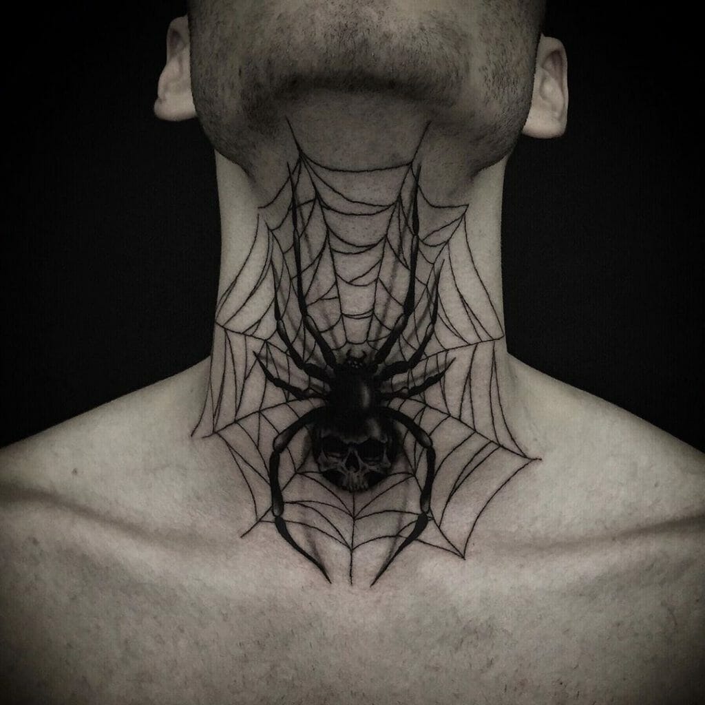 Spider web tattoo2