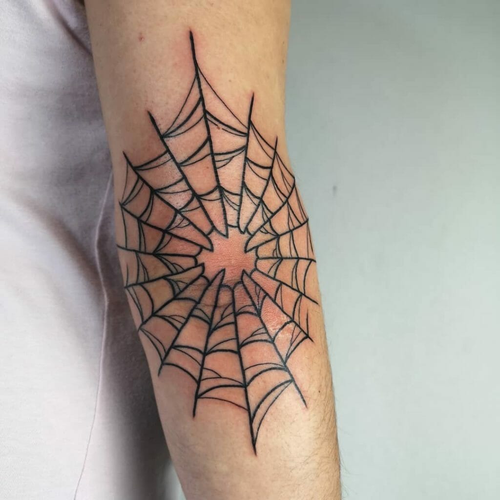 Spider web tattoo3