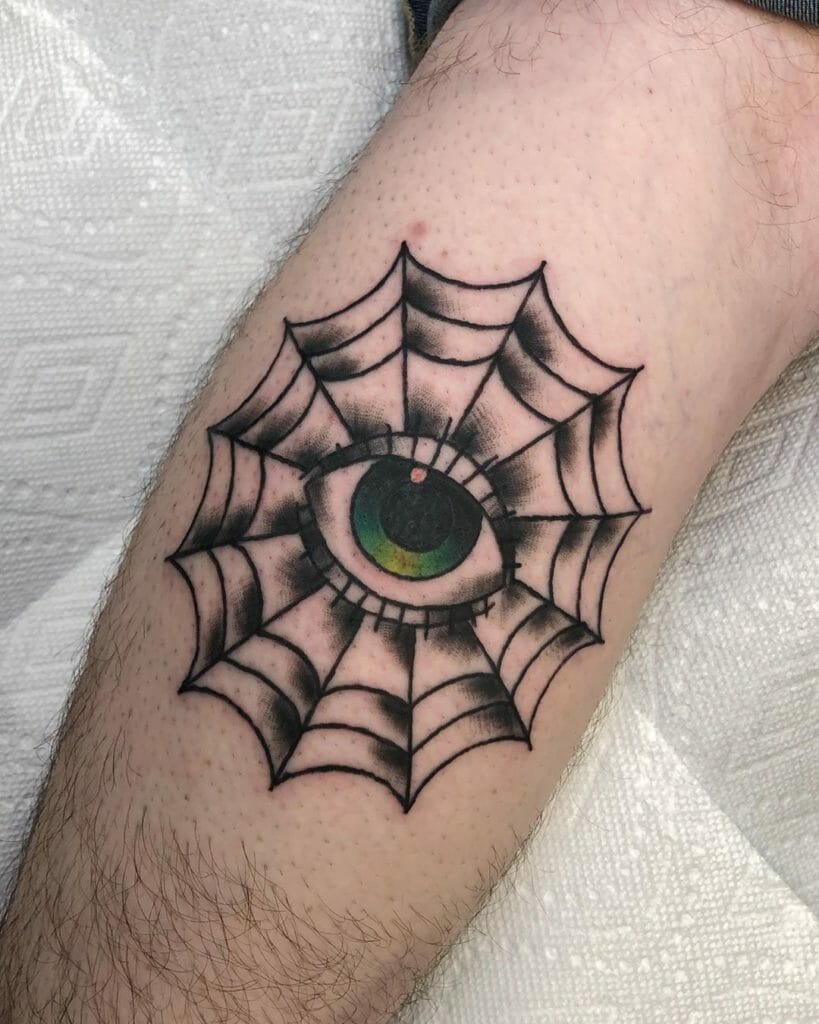 Spider web tattoo7