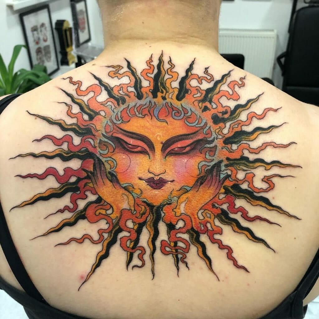 Sun tattoo2