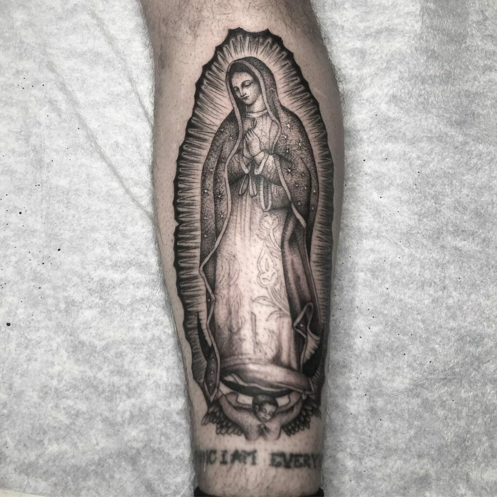 Virgin Mary tattoo design