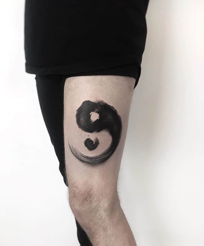Yin yang tattoo