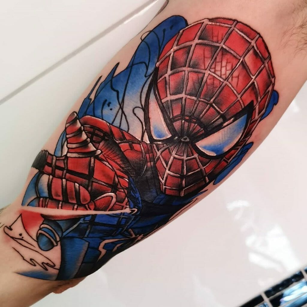 3D Spiderman Tattoo Outsons