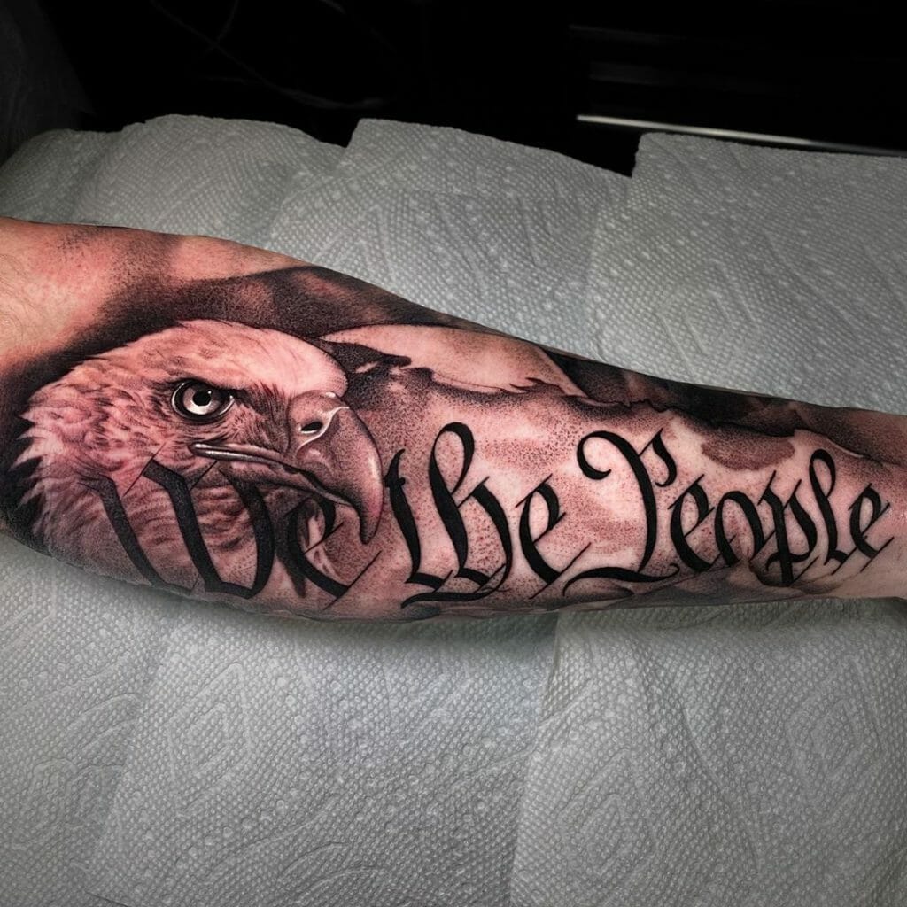 American Bald Eagle We The People Tattoo Ideas Outsons