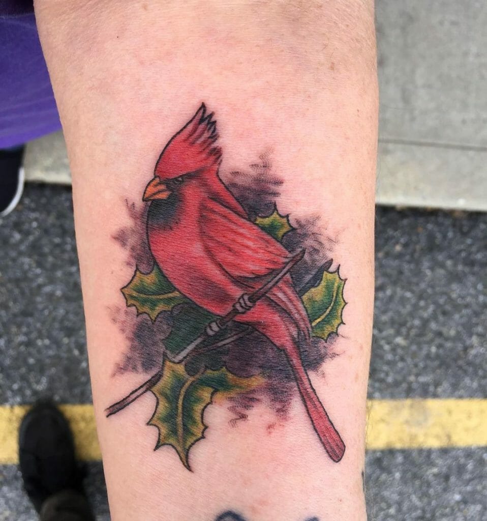 Angry Cardinal Bird Tattoo Outsons