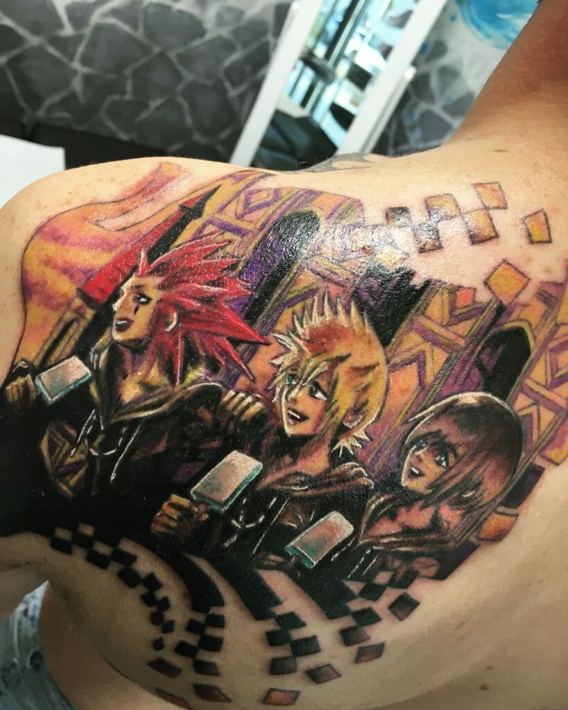 Axel Roxas and Xion Kingdom Hearts Tattoo Outsons
