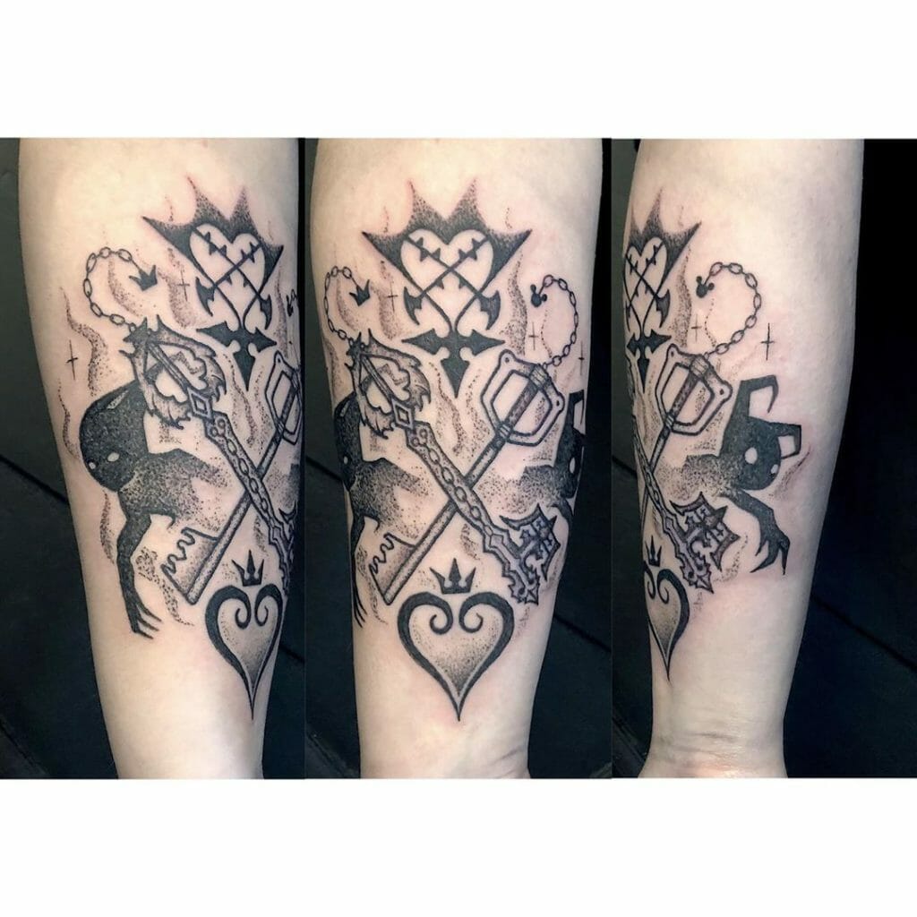 Black Ink Kingdom Hearts Tattoo Outsons