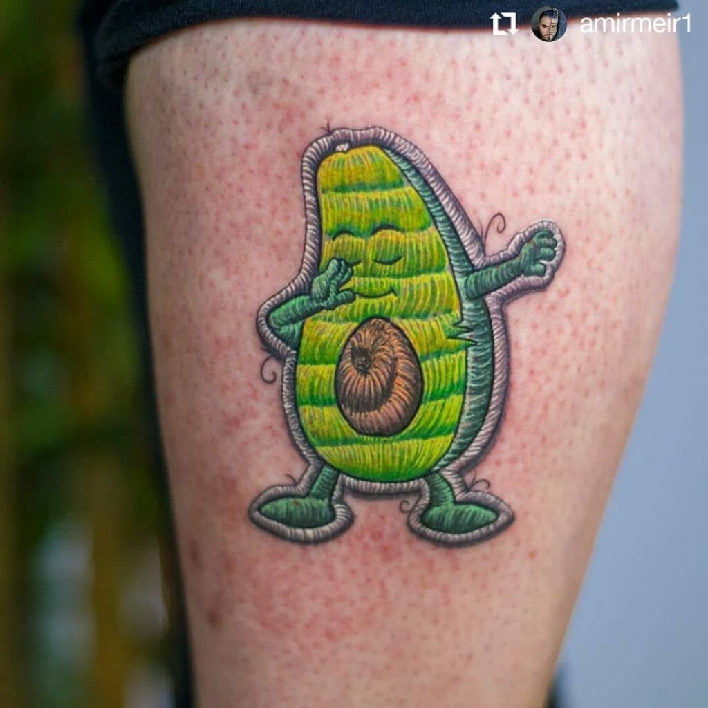 Bright Green Avocado Stitch Tattoo Outsons