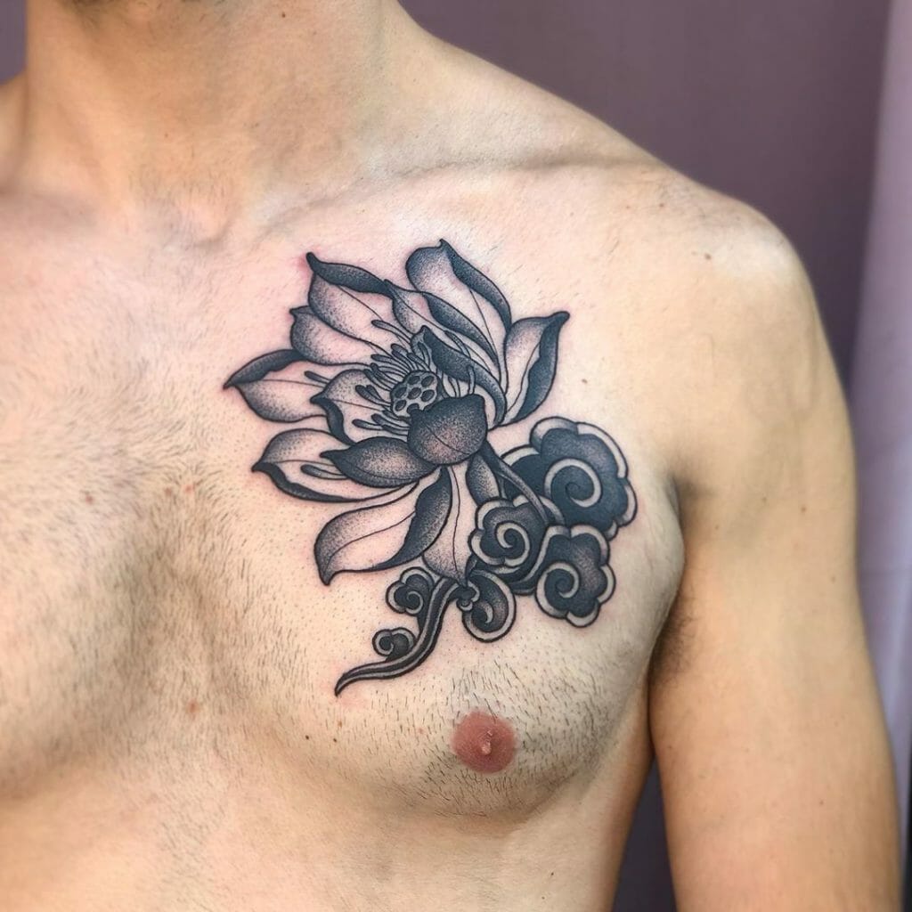 Chest Black Lotus Tattoo Outsons