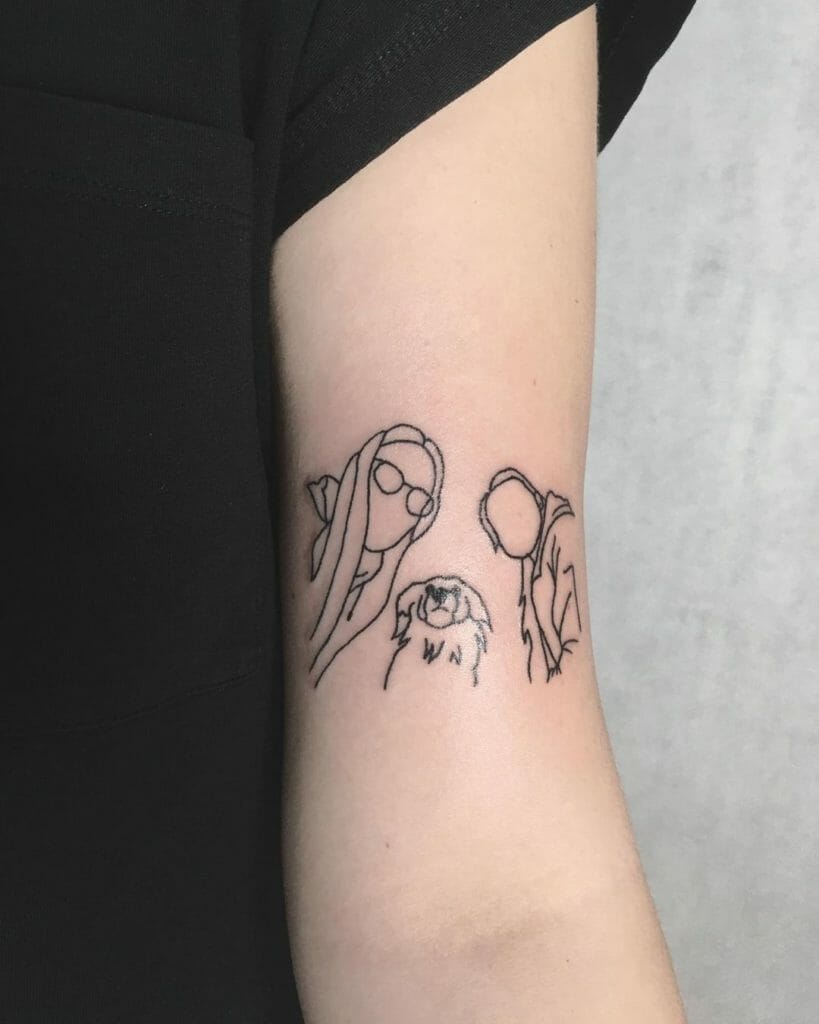 Cute Family Inspired Tattoo Outline Design Outsons