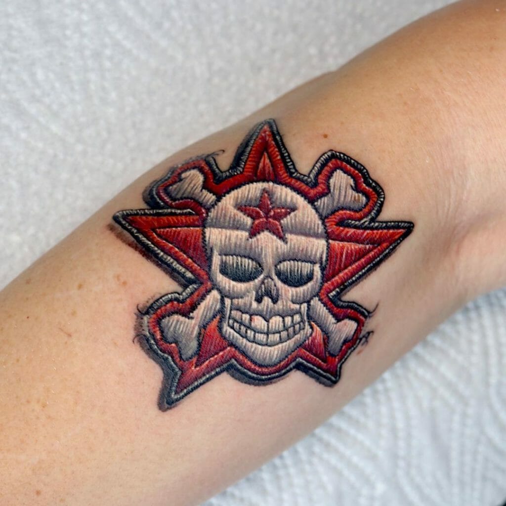 Embroidery Tattoo Skull Design Outsons