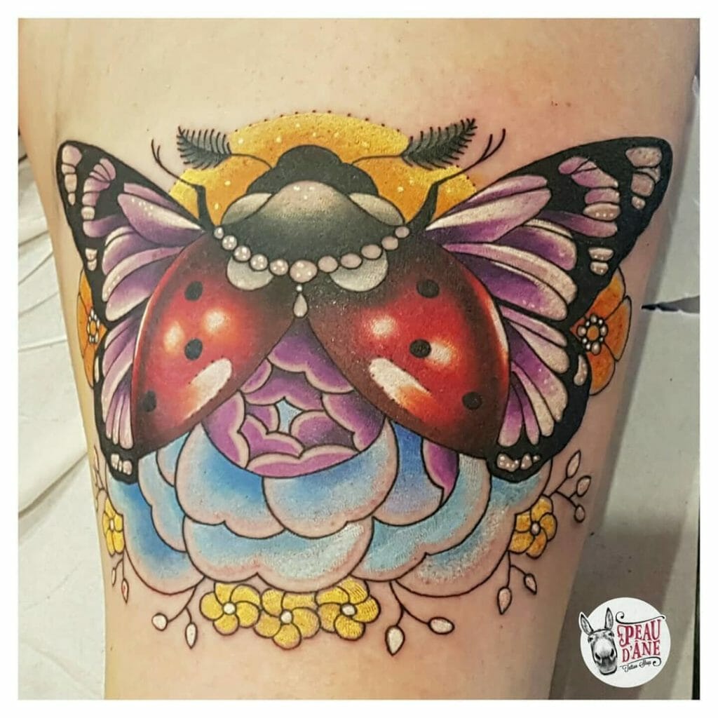 Flying Ladybug Tattoo Outsons
