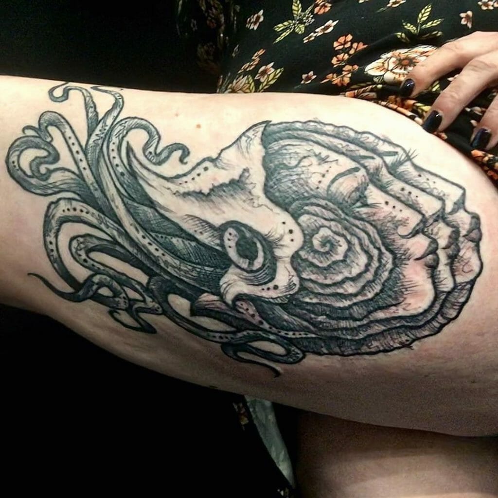 Fossil Tentacle Creature Tattoo 1 Outsons