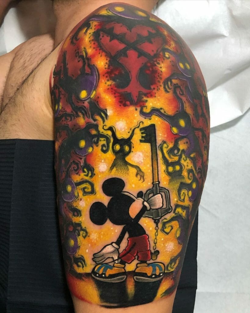 Kingdom Hearts Mickey In Battle Tattoo Outsons